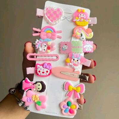 پک گیره مو سیلیکونی 14 عددی رنگ صورتی