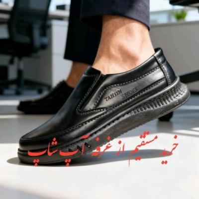 کفش مردانه طبی چرم خارجی زیره سبک مدل تحسین tahsin
