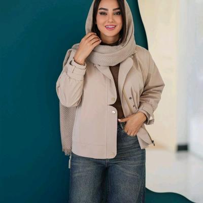 بامبر جکت کتان تی سی مدل شانلی