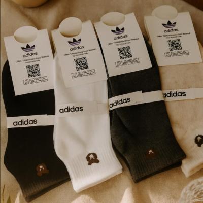 جوراب مچی فانتزی زنانه و دخترانه ریز بافت نخی 12 جفتی برند نایکی