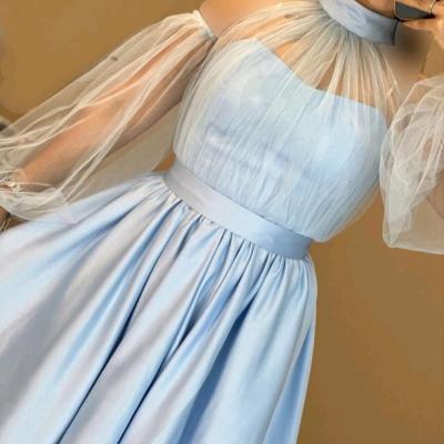 پیراهن مهمانی زنانه ساتن مدل پیراهن خاص زیبای دخترونه مناسب جشن نامزدی عروسی مدل شایسته 9801