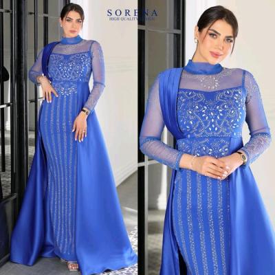 پیراهن مهمانی زنانه کرپ مدل پیراهن مجلسی فوق العاده خاص مناسب جشن نامزدی عروسی مدل مژگان 99694