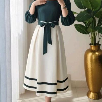 پیراهن مهمانی زنانه کرپ مدل پیراهن مجلسی کرپ مازاراتی نغمه (یلدایی)-157804