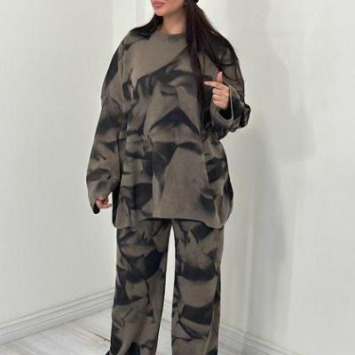 ست بلوز شلوار بافت زنانه مدل ابرنگ جنس بافت ظریف درجه یک