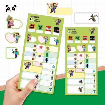 برچسب اسم فانتزی طرح ماینکرافت