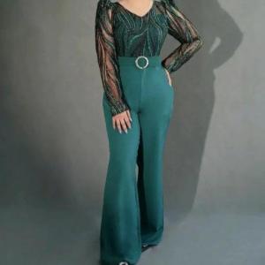 سرهمی زنانه کرپ مدل سرهمی اوورال مجلسی شاین زیبا مدل یاسی 7750