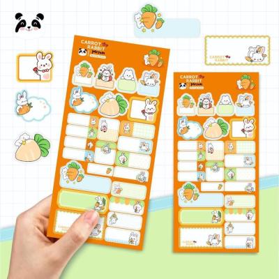 برچسب اسم فانتزی طرح هویج خرگوشی