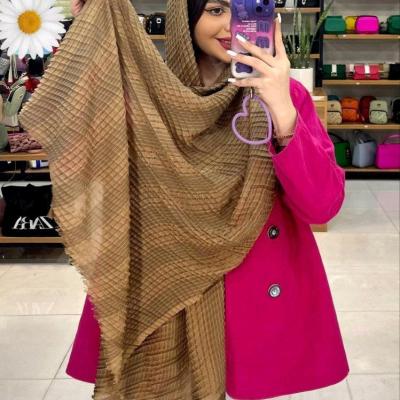 شال حصیری نخی حریری پلیسه nf