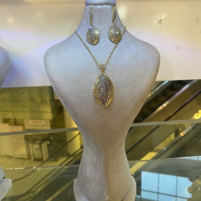 نیم ست بادومی طلاروس