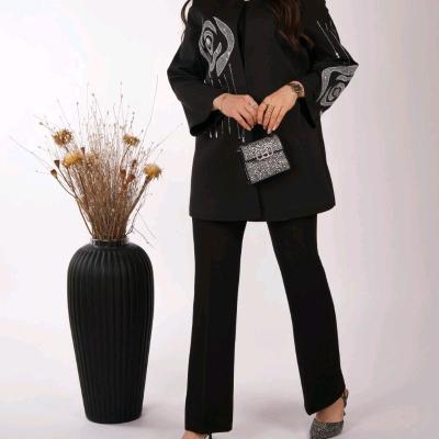 مانتو مجلسی مازراتی مدل سیلور فلاور