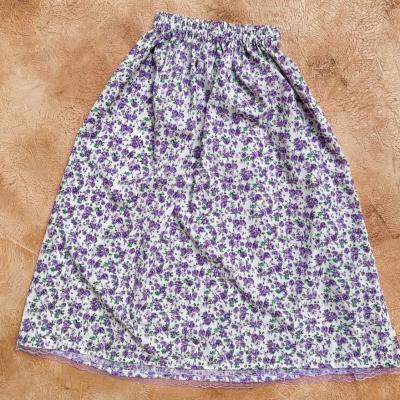 دامن گلگلی بنفش