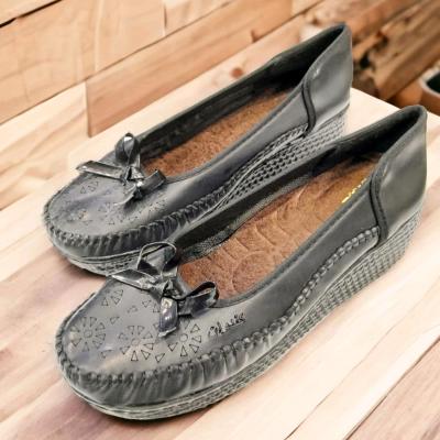 کفش طبی زنانه دکتر کندوان - چرمی مشکی برای کمردرد