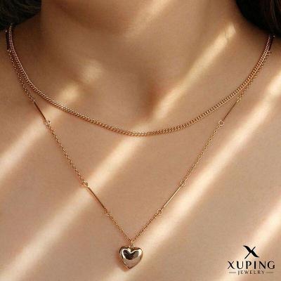 گردنبند دولاین قلب‌آویز از برند ژوپینگ