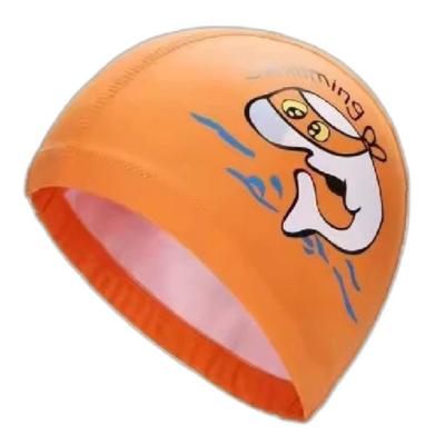 کلاه شنا بچه گانه 01 PU - YONGBO HMK ( نارنجی )