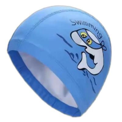 کلاه شنا بچه گانه 01 PU - YONGBO HMK ( آبی )