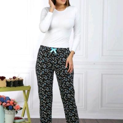 شلوار راحتی نخ پنبه لاکرا زنانه