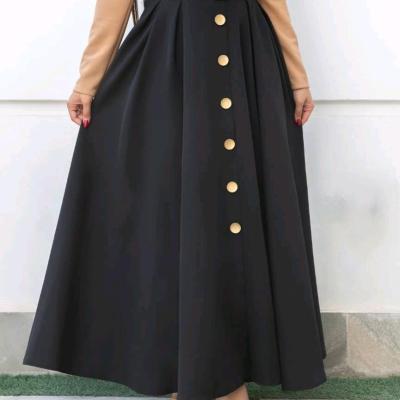 دامن بلند کمربند دار جنس مازراتی