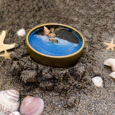 شمع دریایی با ظرف فلزی