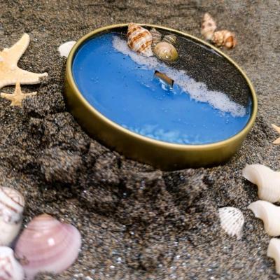 شمع دریایی با ظرف فلزی