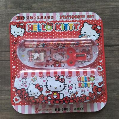 پک لوازم تحریر دخترانه طرح کیتی