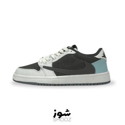 کفش کتانی نایک ترویس رنگ طوسی سفید مردانه