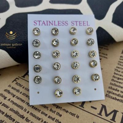 گوشواره‌های میخی نگین‌دار