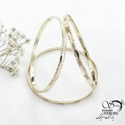 النگو طلاروس 3میل طرح طلا کد 18756