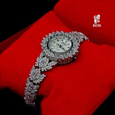 ساعت نقره جواهری زنانه کدsz1014