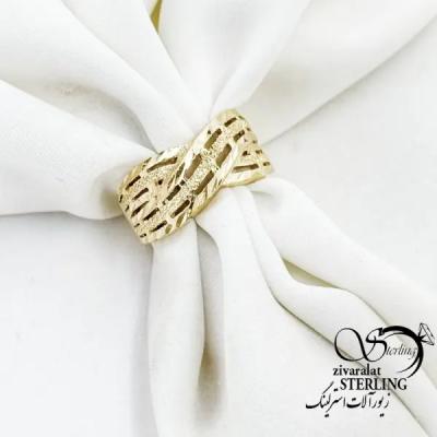 انگشتر مجلسی برند طلاروس مشابه طلا کد 18313