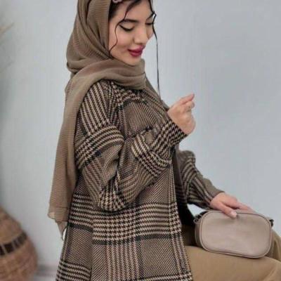 مانتو دخترانه پشمی مدل مانتو پشمی رویا 1356