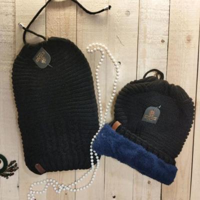 کلاه یا اسکارف بافت داخل خز