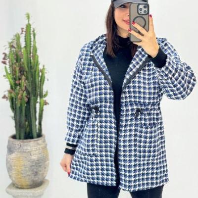 مانتو پیچازی کلاهدار زنانه