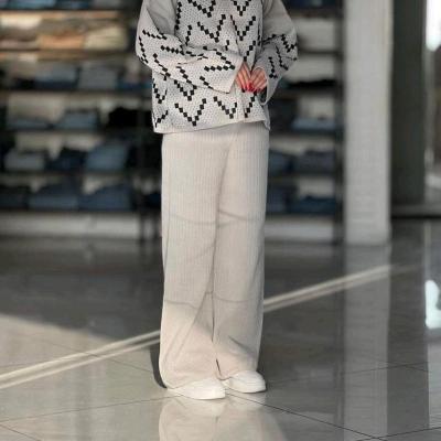 ست بلوز و شلوار بافت زنانه مدل پینکو