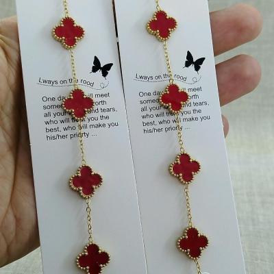 دستبند ونکلیف طلایی (قرمز)