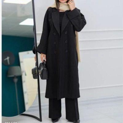 مانتو بلند زنانه مدل وینا جنس شانتون اندونزی وارداتی درجه یک