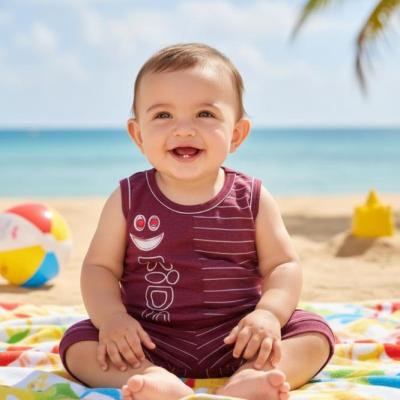 تاپ وشورت ملانژ پسرانه سایز35و40