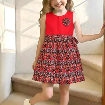 پیراهن نخی دخترانه تایلندی مناسب 7تا9سال