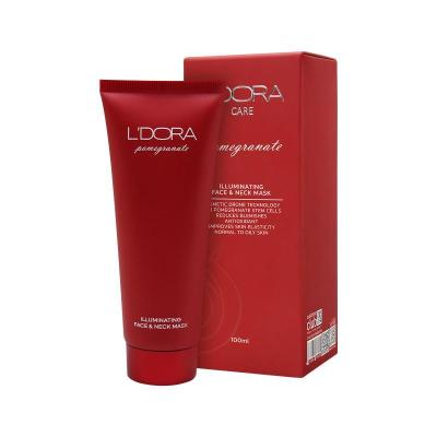 ماسک روشن کننده صورت و گردن انار لدورا کر، 100 میلی لیتر