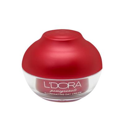 کرم روشن کننده روز صورت و گردن انار مناسب انواع پوست لدورا، 50 میلی لی