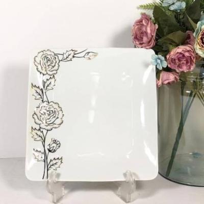 بشقاب گل برجسته چینی پردیس