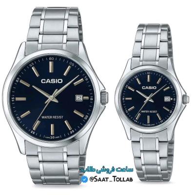 ست ساعت کاسیو مردانه و زنانه صفحه مشکی CASIO