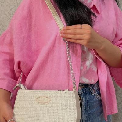 کیف دخترانه کنفی بند زنجیری