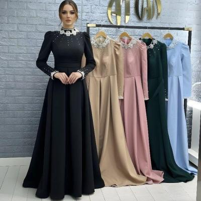 پیراهن مهمانی زنانه کرپ At مدل ماکسی حنا کرپ مازاراتی