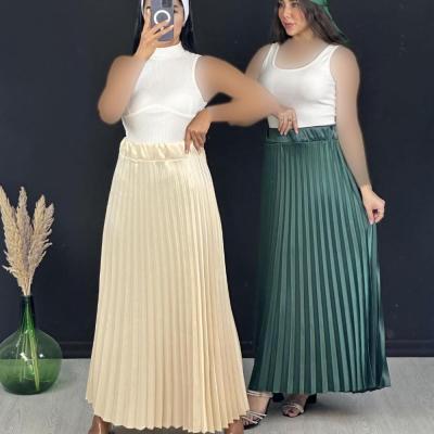 دامن ساتن پلیسه