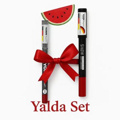 پک یلدایی رژ لب مدادی و مداد لب یورن