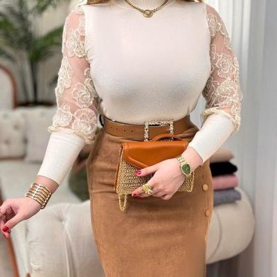 بافت آستین گل رزnf