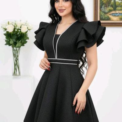 پیراهن مهمانی زنانه لمه مدل پیراهن فانتزی عروسکی کوتاه مجلسی دخترونه مدل رز 76339