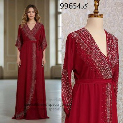 پیراهن مهمانی زنانه حریر مدل پیراهن ماکسی مجلسی زنانه شیک سایز بزرگ مدل ملکه 99654