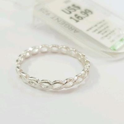 انگشتر حلقه نقره عیار 925 طرح دار ، کار فوق‌العاده حرفه ای، عیار حک شده