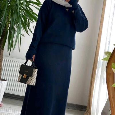 بلوز و دامن بافت فینگردار رامیلا کد 2863